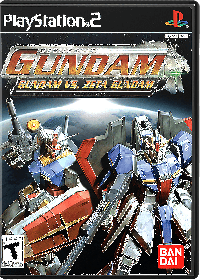 Mobile Suit Gundam: Gundam vs. Zeta Gundam Playstation 2  box art
